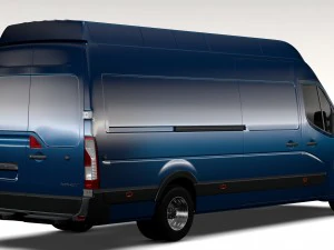 renault master l4h3 van 2017 3D Model