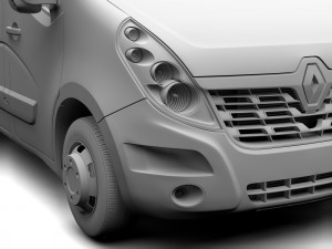 renault master l4h3 van 2017 Modelo 3D