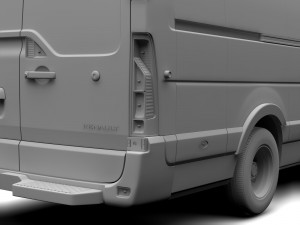 renault master l4h3 van 2017 Modelo 3D