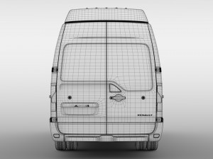 renault master l4h3 van 2017 Modelo 3D