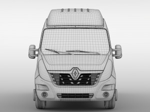 renault master l4h3 van 2017 Modelo 3D