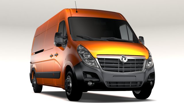 vauxhall movano l3h2 van 2016 Modelo 3D .c4d .max .obj .3ds .fbx .stl .blend 