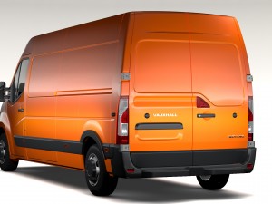 vauxhall movano l3h2 van 2016 Modelo 3D