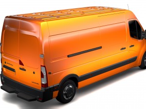 vauxhall movano l3h2 van 2016 Modelo 3D