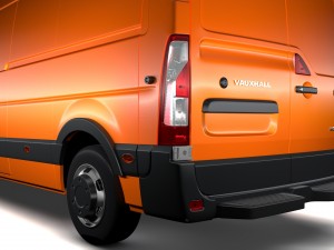 vauxhall movano l3h2 van 2016 Modelo 3D