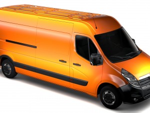 vauxhall movano l3h2 van 2016 Modelo 3D