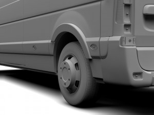 vauxhall movano l3h2 van 2016 Modelo 3D