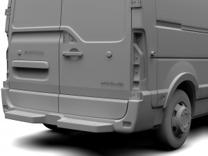 vauxhall movano l3h2 van 2016 Modelo 3D