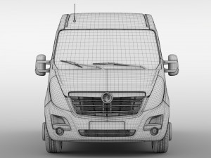 vauxhall movano l3h2 van 2016 Modelo 3D