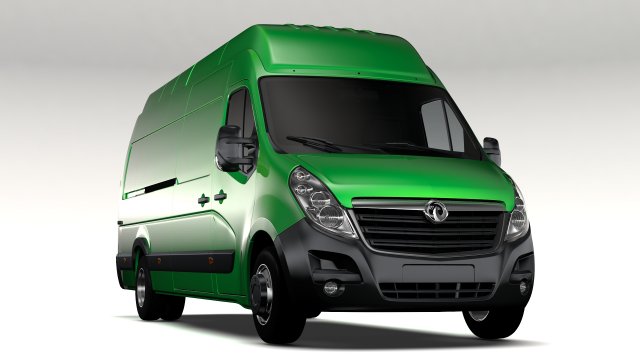 vauxhall movano l4h3 van 2016 Model 3D .c4d .max .obj .3ds .fbx .stl .blend