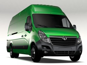 vauxhall movano l4h3 van 2016 3Dモデル