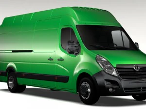 vauxhall movano l4h3 van 2016 3D Model