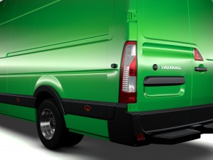 vauxhall movano l4h3 van 2016 Model 3D