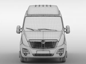 vauxhall movano l4h3 van 2016 3D Model