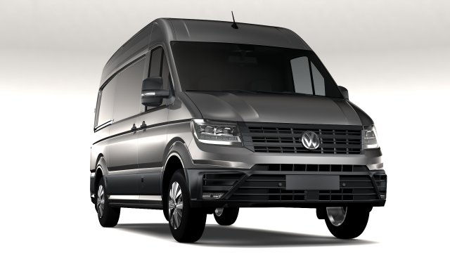 wv crafter van l2h2 2017 Modello 3D .c4d .max .obj .3ds .fbx .stl .blend 