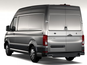 wv crafter van l2h2 2017 Modello 3D