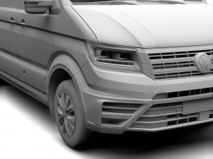 wv crafter van l2h2 2017 Modello 3D