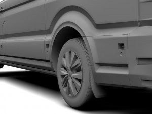 wv crafter van l2h2 2017 Modello 3D
