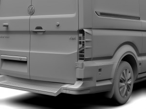 wv crafter van l2h2 2017 Modello 3D