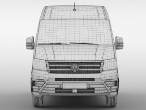 wv crafter van l2h2 2017 Modello 3D