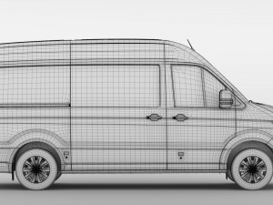 wv crafter van l2h2 2017 Modello 3D