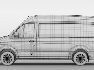 wv crafter van l2h2 2017 Modello 3D
