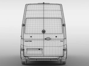 wv crafter van l3h3 2017 3D Model