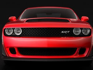 dodge challenger srt demon 2018 3D Модель