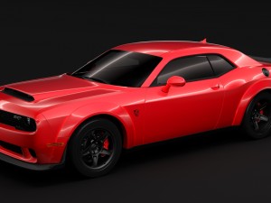 dodge challenger srt demon 2018 3D 模型