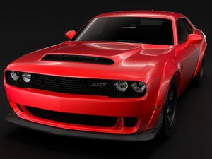 dodge challenger srt demon 2018 3D Model