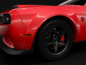 dodge challenger srt demon 2018 3D Model