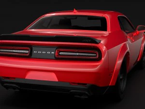 dodge challenger srt demon 2018 3D Model