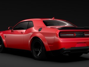 dodge challenger srt demon 2018 3D 模型