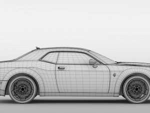 dodge challenger srt demon 2018 3D 模型