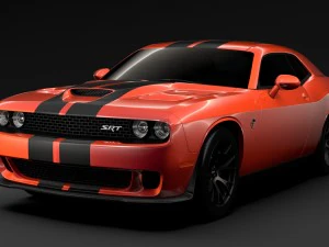 esquivar desafiador srt hellcat ir mangoo 2017 Modelo 3D