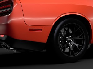 dodge challenger srt hellcat go mangoo 2017 Modelo 3D