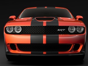 dodge challenger srt hellcat go mangoo 2017 Modelo 3D