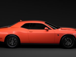 dodge challenger srt hellcat go mangoo 2017 Modelo 3D