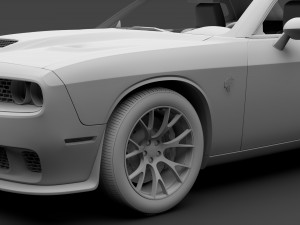 dodge challenger srt hellcat go mangoo 2017 Modelo 3D