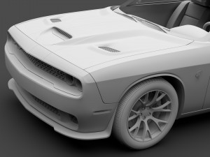 dodge challenger srt hellcat go mangoo 2017 Modelo 3D