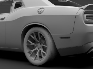dodge challenger srt hellcat go mangoo 2017 Modelo 3D
