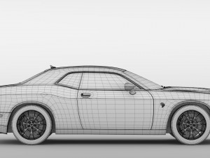 dodge challenger srt hellcat go mangoo 2017 Modelo 3D