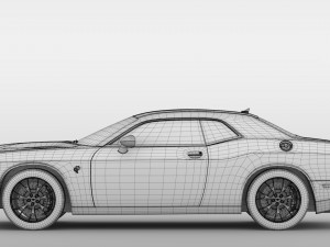 dodge challenger srt hellcat go mangoo 2017 Modelo 3D