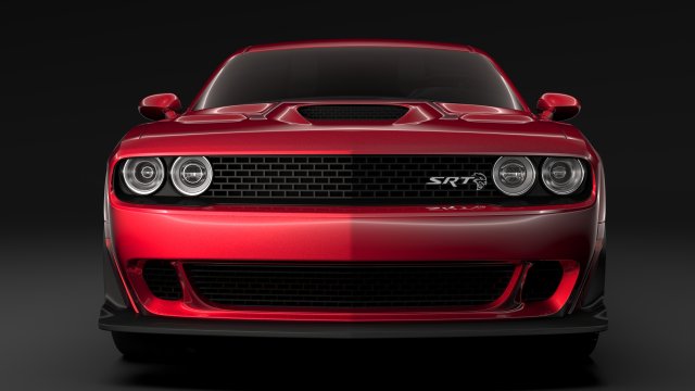 dodge challenger srt hellcat widebody 2018 Model 3D .c4d .max .obj .3ds .fbx .stl .blend 