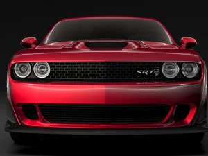 dodge challenger srt hellcat widebody 2018 Model 3D