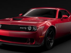dodge challenger srt hellcat widebody 2018 Model 3D