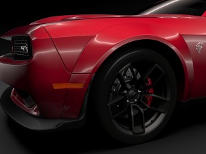 dodge challenger srt hellcat widebody 2018 Model 3D