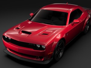 dodge challenger srt hellcat widebody 2018 Model 3D