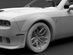 dodge challenger srt hellcat widebody 2018 Model 3D