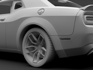 dodge challenger srt hellcat widebody 2018 Model 3D